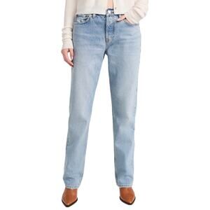 Re/Done Classic Blue Easy Straight Denim Jeans Size 27